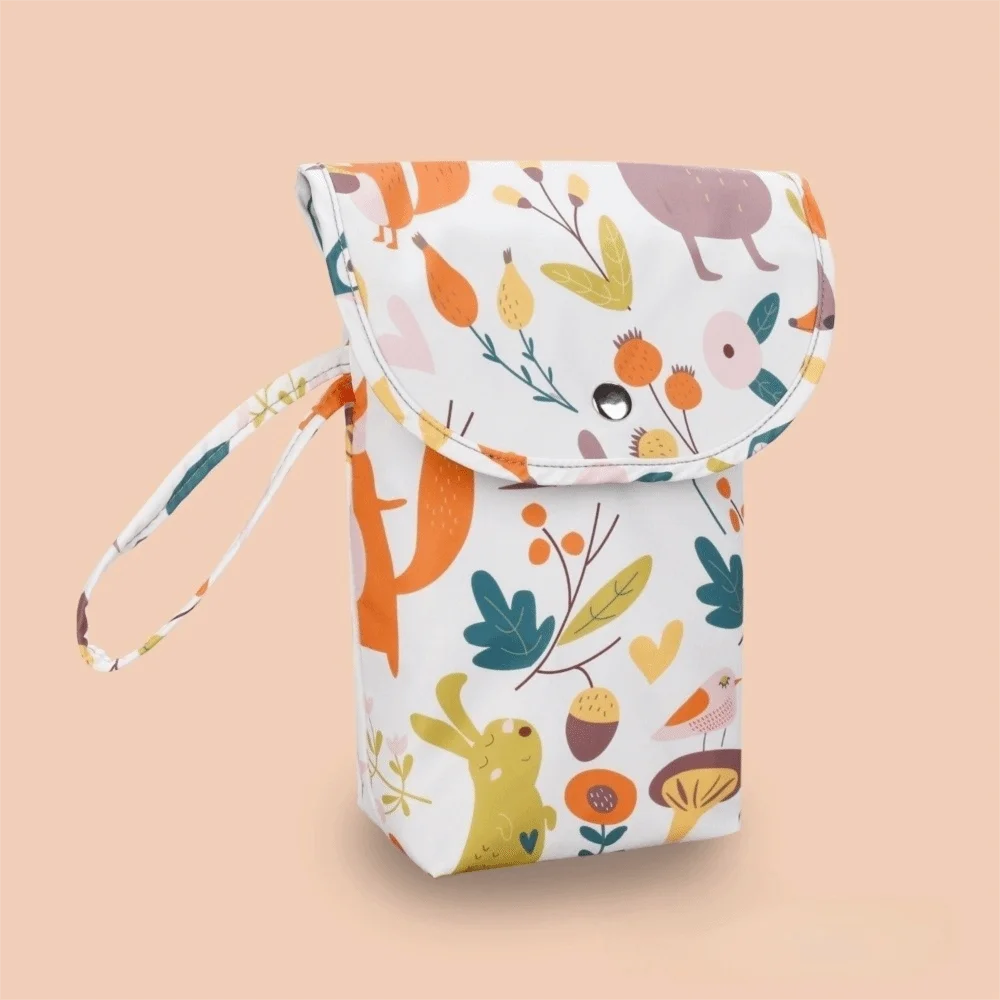 Fashion Cartoon Baby Diaper Bag Oxford Cloth Large Capacity Mommy Handbag Handheld Waterproof Diaper Storage Bag Newborn