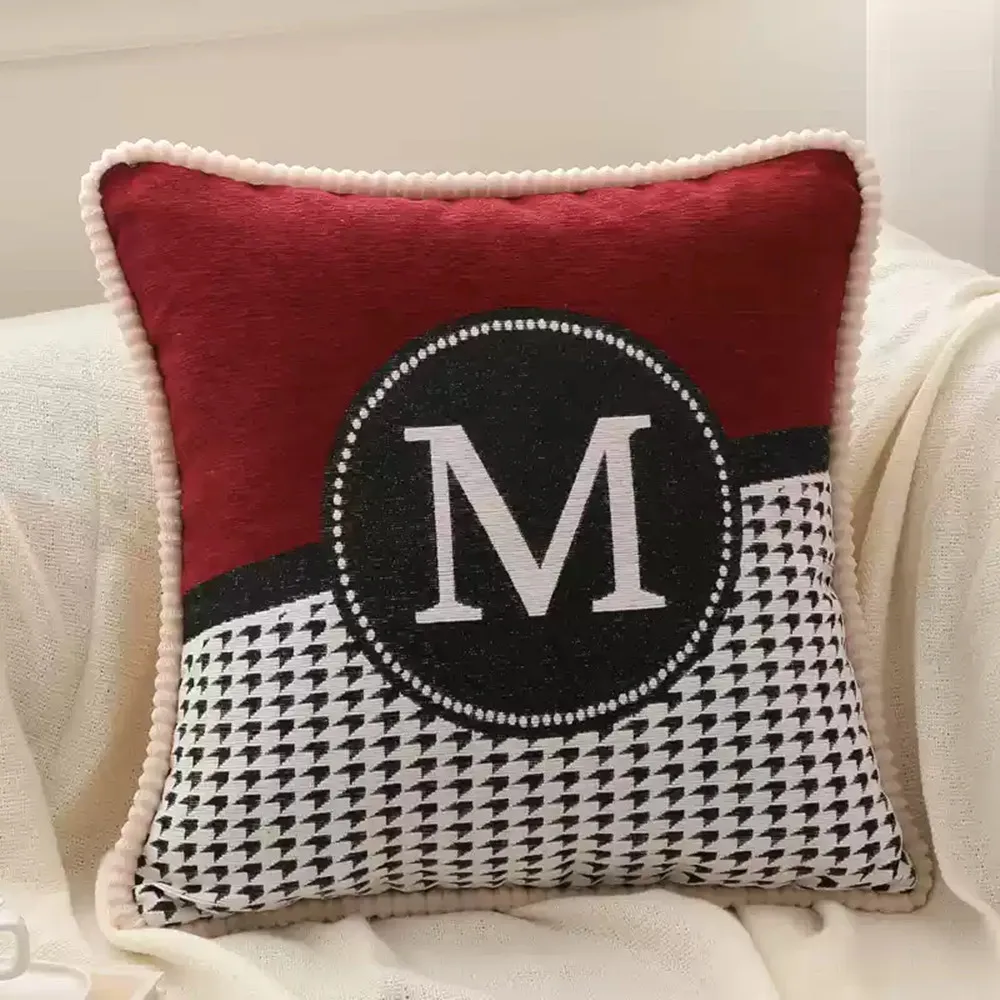Quadratisches Chenille-Jacquard-Nickerchenkissen, gemütliches Rückenkissen, Schlaf-Nackenkissen, Kopfstütze, Beb-Schlafkissen für Zuhause, Sofa, Nachttisch – Detail 8