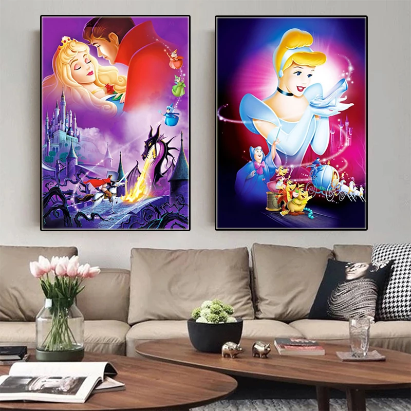 Cinderella Disney Princess Wall Art, Disney Art, Prince Charming