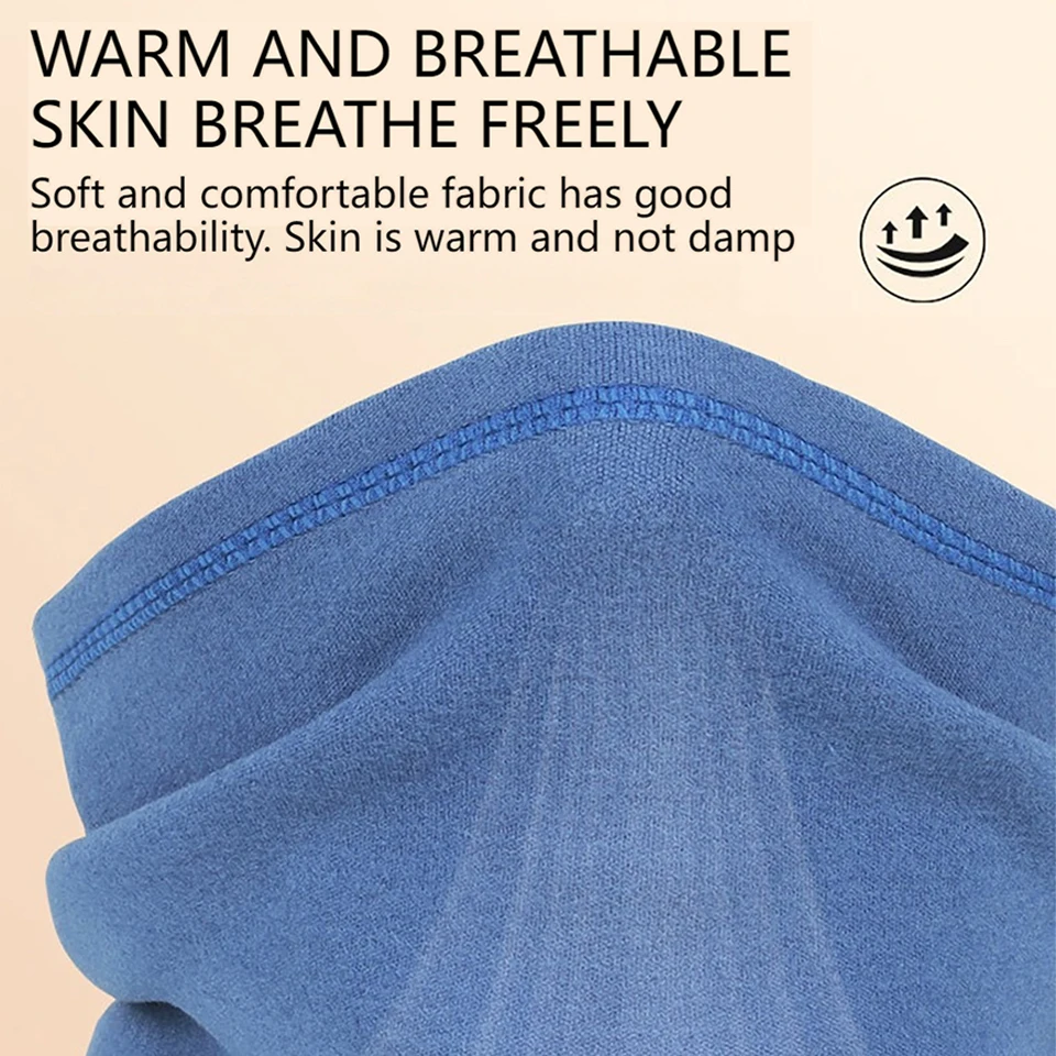 GTUBIKE Winter Multifunctional Thermal Neck Gaiter Cycling Face Cover Hiking Outdoor Warm Motorcycle Unisex Soft Neck Warmer