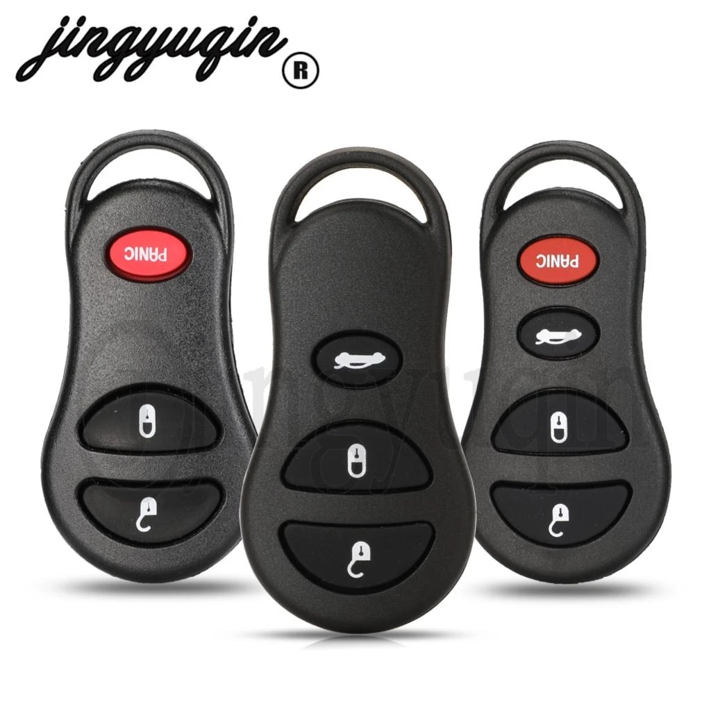 

Jingyuqin 10 шт. для Jeep Liberty Dodge Transmitter Chrysler Sebring FOB 3/4 кнопочный пульт дистанционного управления для автомобильного ключа чехол Замена