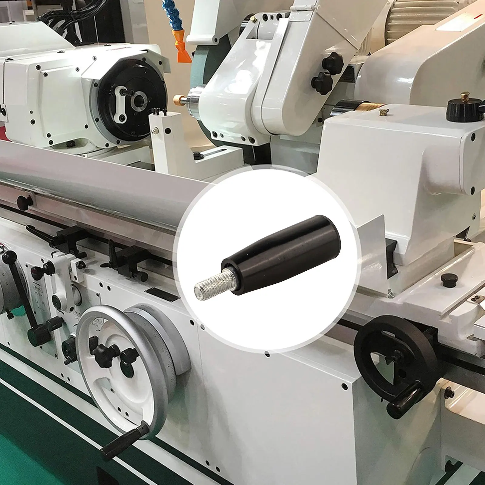 For Machinery M10*20mm 0.79in*80mm 3.94in Milling Machine Handle Industrial Equipment Handle Plastic And Metal