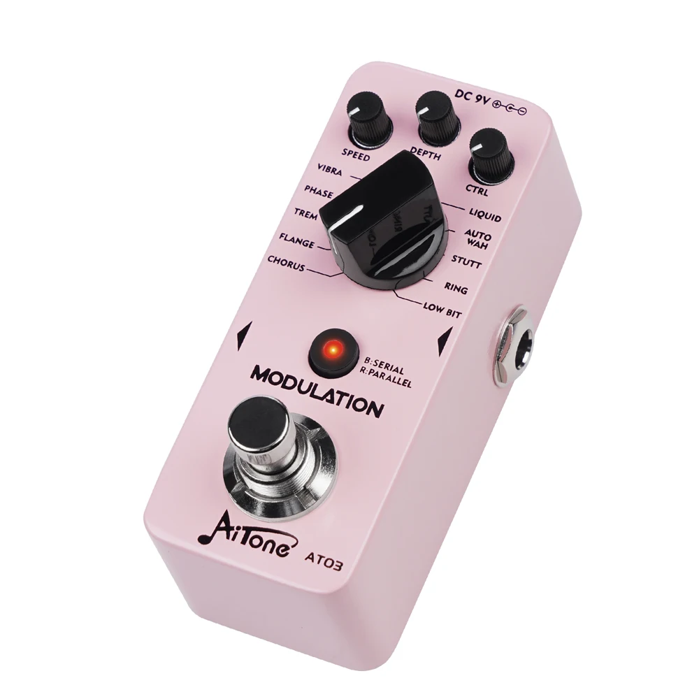 AITONE Series AT-03 Modulation Guitar Pedal 11 Mode Classic Modulation Effect Di