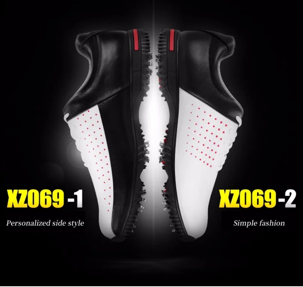 PGM Golf Shoes Men Sneakers Activity Staples Anti slip Sole Ultra Fiber Leather Waterproof Golf Shoes Men's Casual Sports