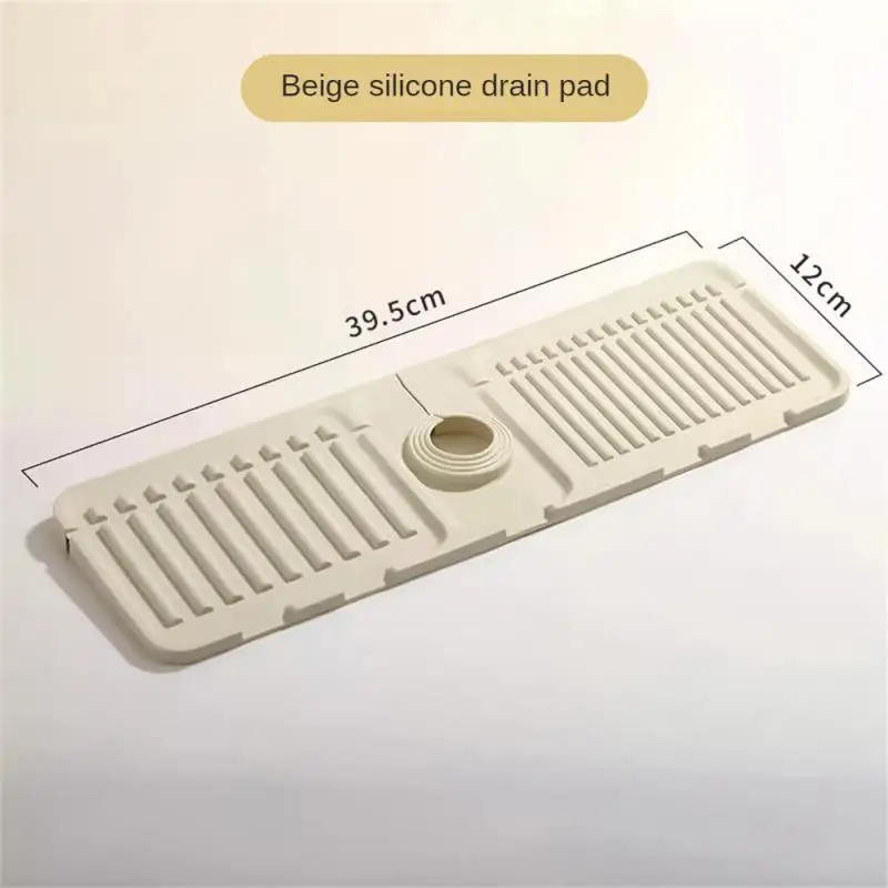 Kitchen Silicone Faucet Mat Sink Splash Pad Drain Pad Kitchen Bathroom Countertop Protector Quick Dry Tray Draining kitchen sink pad kitchen faucet pad