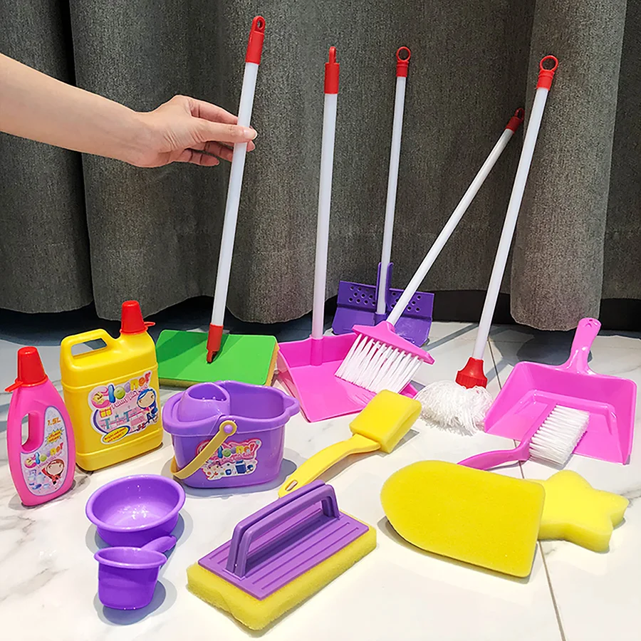 Children's play house cleaning toy set Simulation sanitary ware cleaning combination enlightenment toy 5