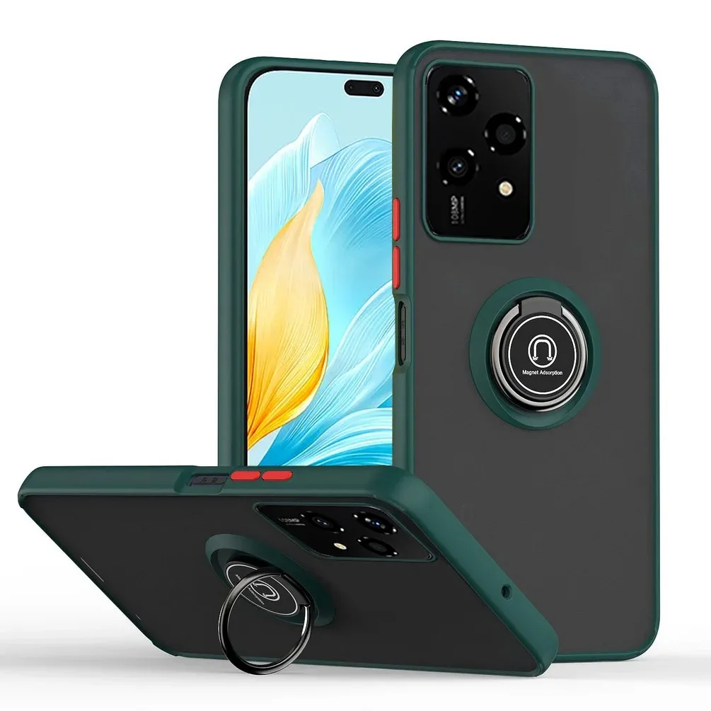 Armor Matte Shockproof Case with Smart Ring Holder Stand