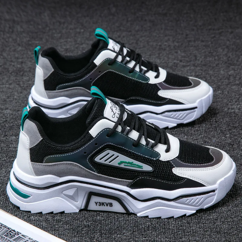 2024 Sneakers Men Summer Lace-up Breathable Running Shoes Men Mesh Breathable Shoes Men Comfort Casual Sneakers Tenis Masculino