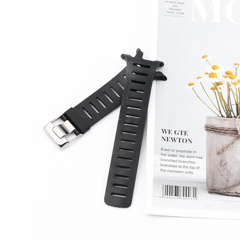 Men's rubber watch strap accessories for SUUNTO T1 T1C T3 T3C T3D T4C T4D Outdoor Sports waterproof watch band Women buckle