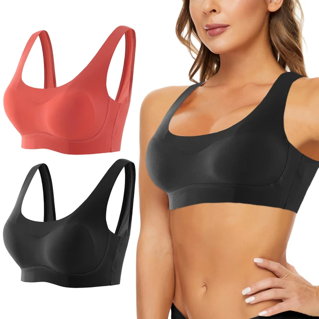 Compression Wirefree High Support Bra For Women Small To Plus Size