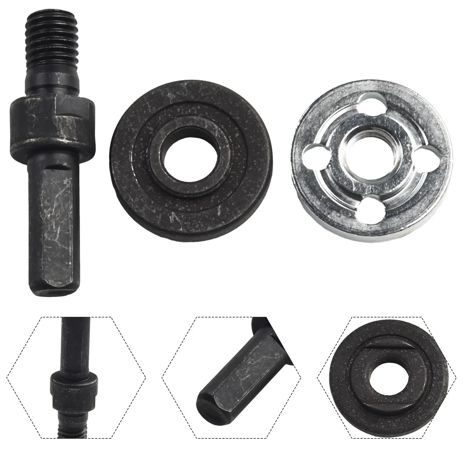 

Drill Grinder Adapter Adapter Connecting Rod Angle Grinder Black Electric Drill Grinding Steel To Angle Grinder