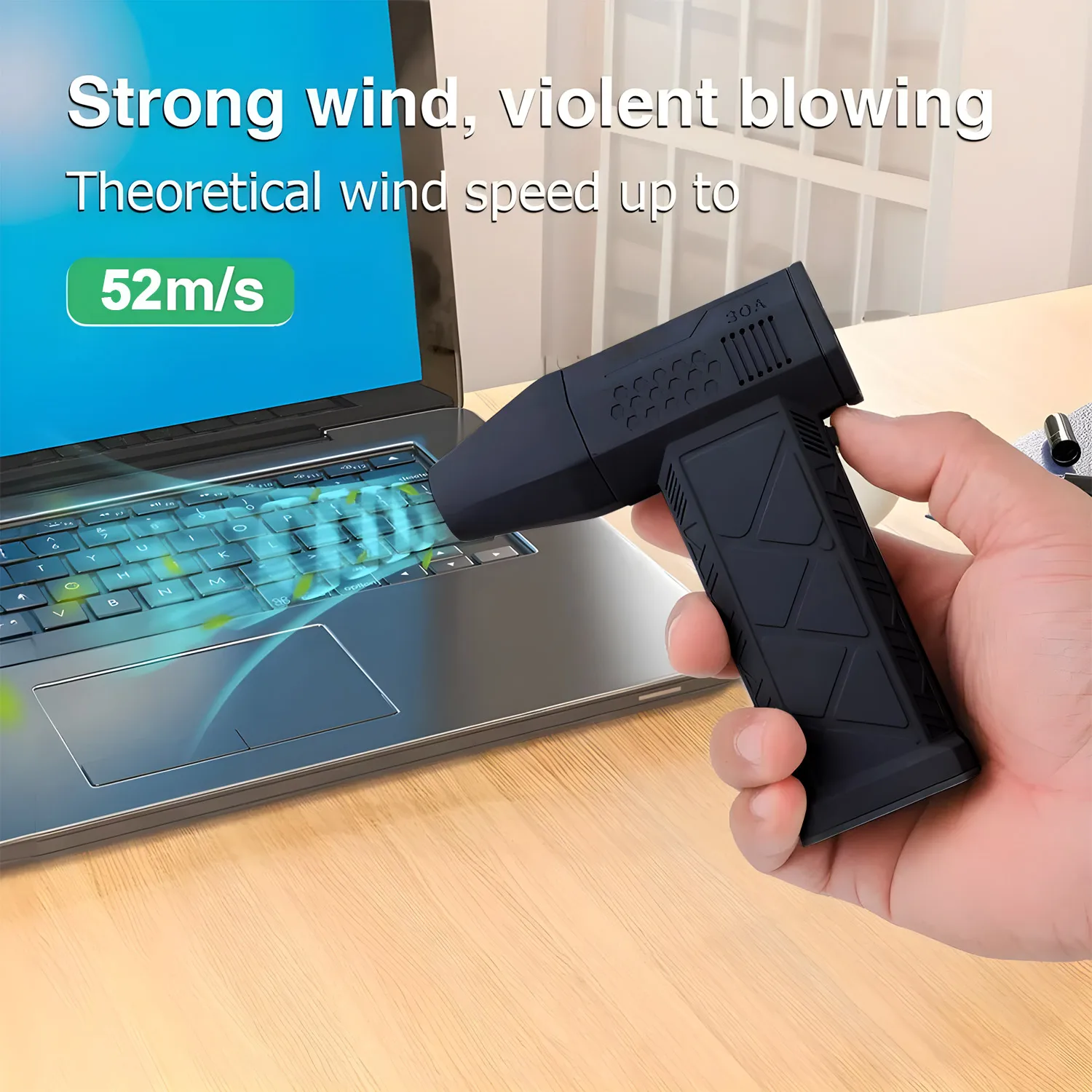 Mini Turbo Jet Fan 130000RPM Electric Air Blower Handheld Duct Fan Violent Fan for Computer Keyboard Outdoors Car Home 3