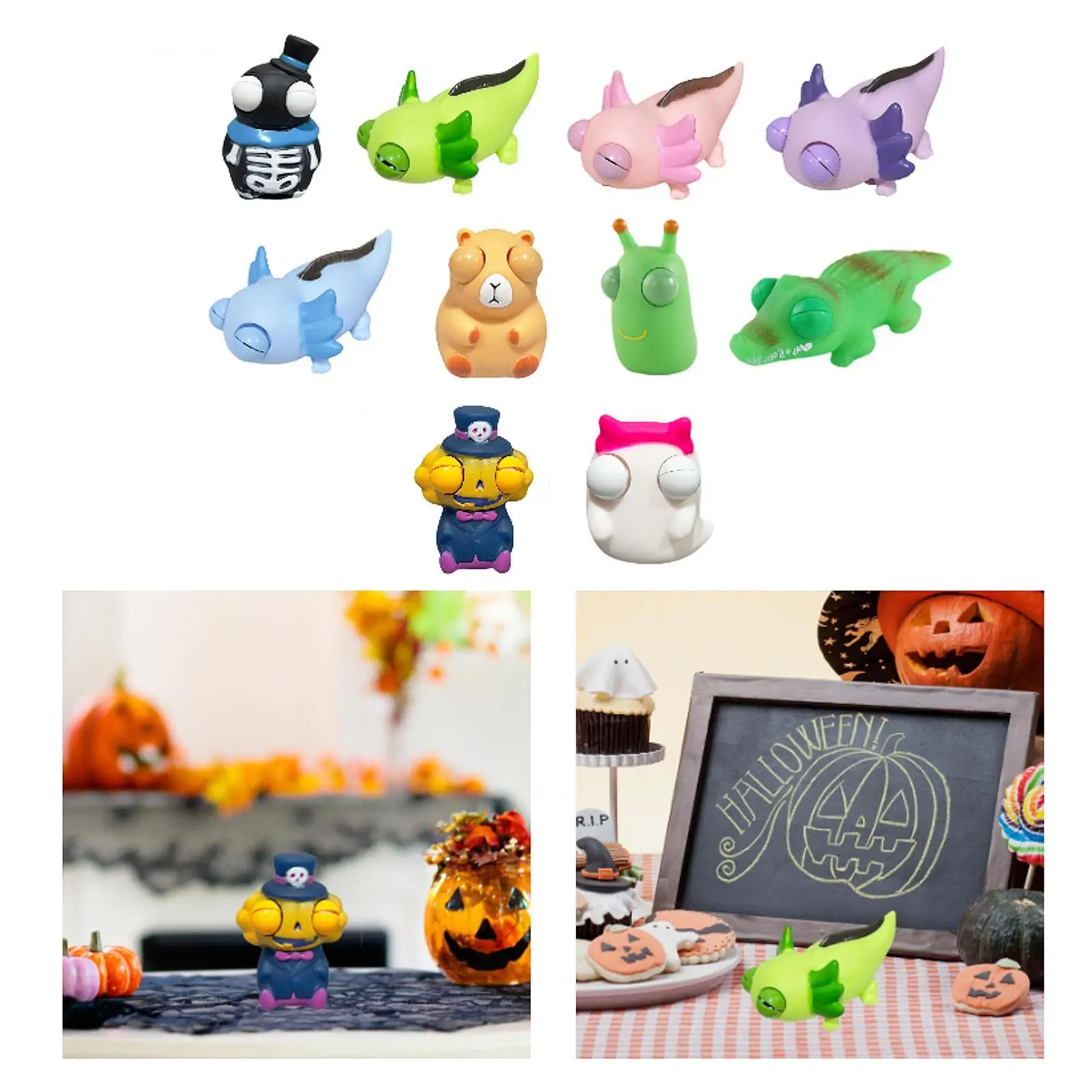 Halloween Decorations Fidget Doll Birthday Adults Burst Out Eyes Squeezy Toy