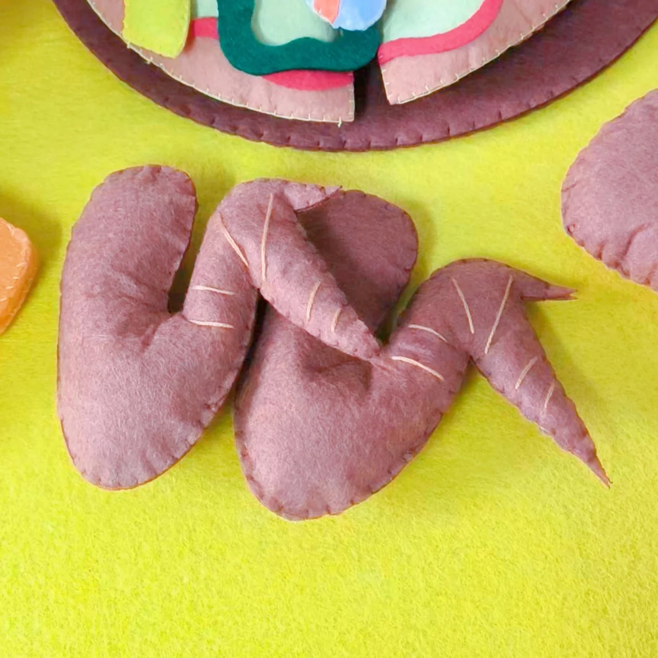 수제 부직포 DIY 시뮬레이션 중국식 서양식 패스트푸드 장난감 재료 키트 유치원 역할놀이 홈 스위트 홈