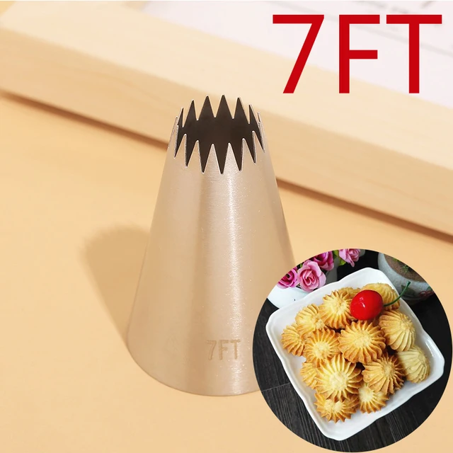 Bcmjhwt #7Ft Torta Díszítő Tippek Állítsa Be Az Orosz Nyitott Csillag Csövek Fúvókák Tippeket Cupcake Cookie -K Jegesedés Tészta