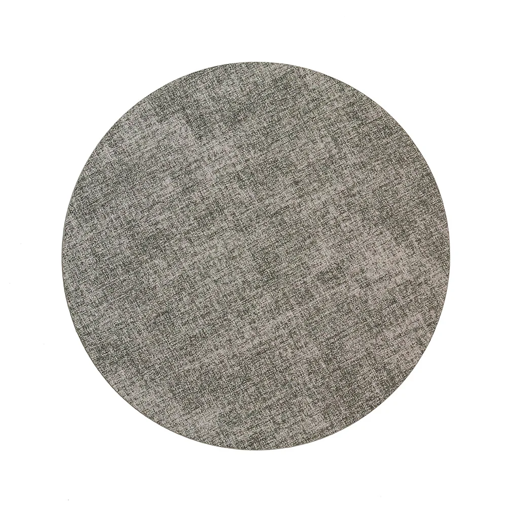 Set Di 6 Tovagliette Rotonde In Maglia, Resistenti Al Calore E Lavabili Adatte Per Cucina E Sala Da Pranzo Sottobicchieri 38 Cm Beige 99015211
