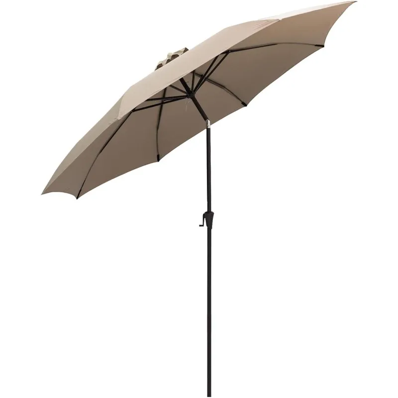 

11 ft Outdoor Market Patio Table Umbrella with Fiberglass Rib Tips and Tilt