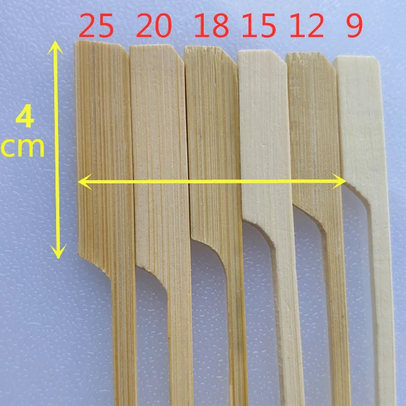 100PCS Disposable Bamboo Sticks Barbecue Tools Natural BBQ Bamboo Skewers Home Grill Accessories Camping Party For Kabob Fruit