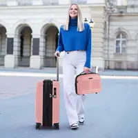 Ensemble de bagages 2 pièces - Valise cabine 20 pouces et trousse de toilette 14 pouces - Rose 2
