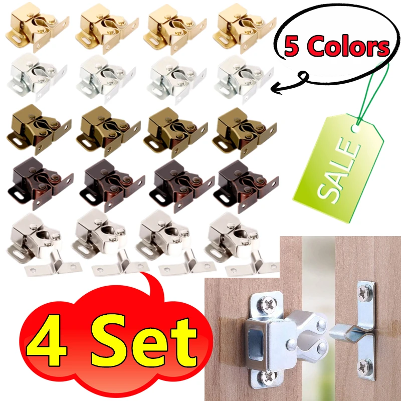 Magnet Cabinet Catches Door Stop Closer Stoppers Damper er Wardrobe Hardware Furniture Fittings Accessories Drawers 4/2/1Set magnetic cabinet catches door catches magnetic cabinet latches cabinet door latch