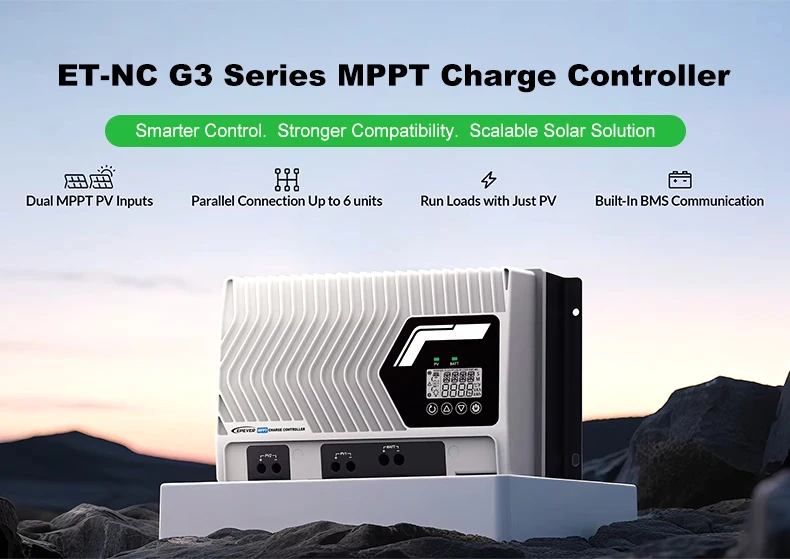 Solar Charge Controller MPPT 100A ET-NC-G3 Solar Panel Regulator Battery Charger