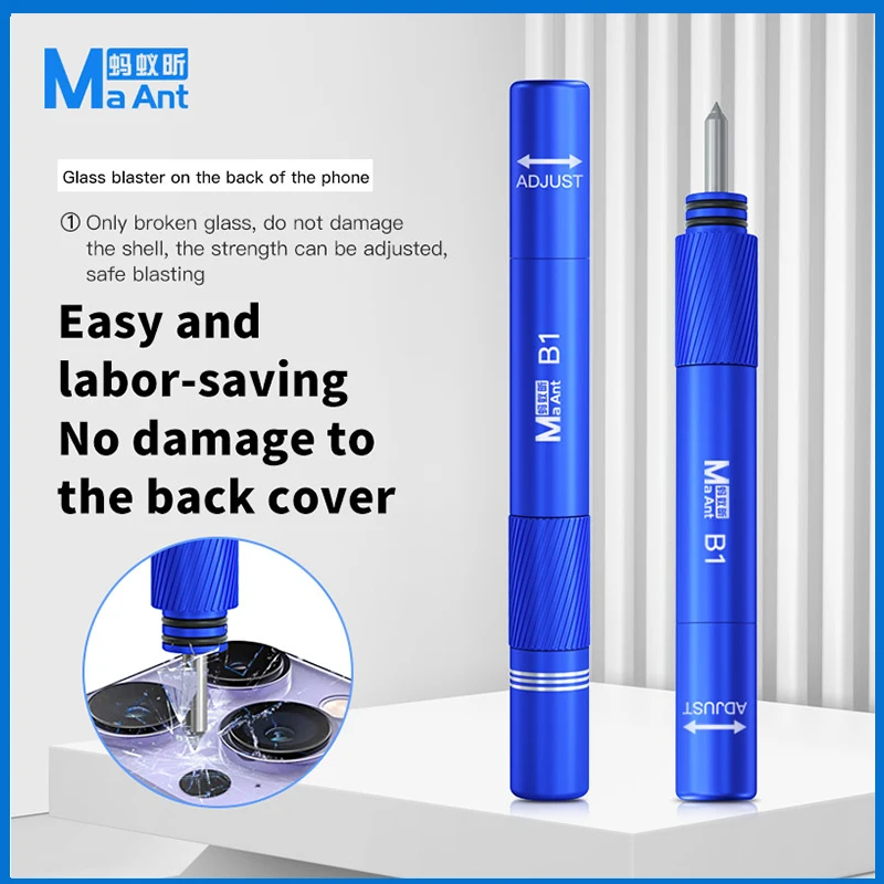 

Maant B1 Blaster Mobile Phone Back Cover Glass Blasting Pen Non-slip Break Crack Demolishing Pen Repair Blasting Tools