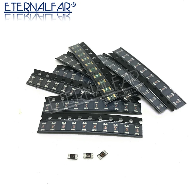 Resettable Fuses Service DIY Kit 1206 SMD PPTC 0.05A 0.5A 0.1A 0.2A 0.75A 1A 2A 3.5A Self-recovery Fuse Assorted Packs Fuse Box