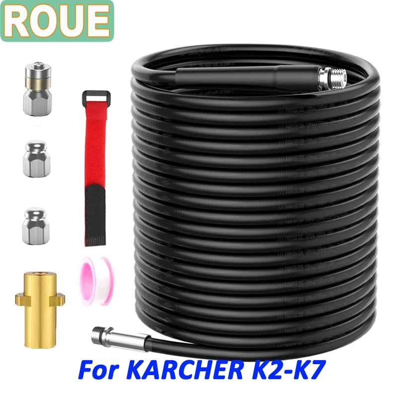 Jet Wash Nozzle Sewer and Sewage Cleaning High Pressure Hose For