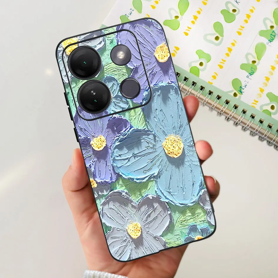 Stylish Patterned Soft Silicone Phone Back Cover
