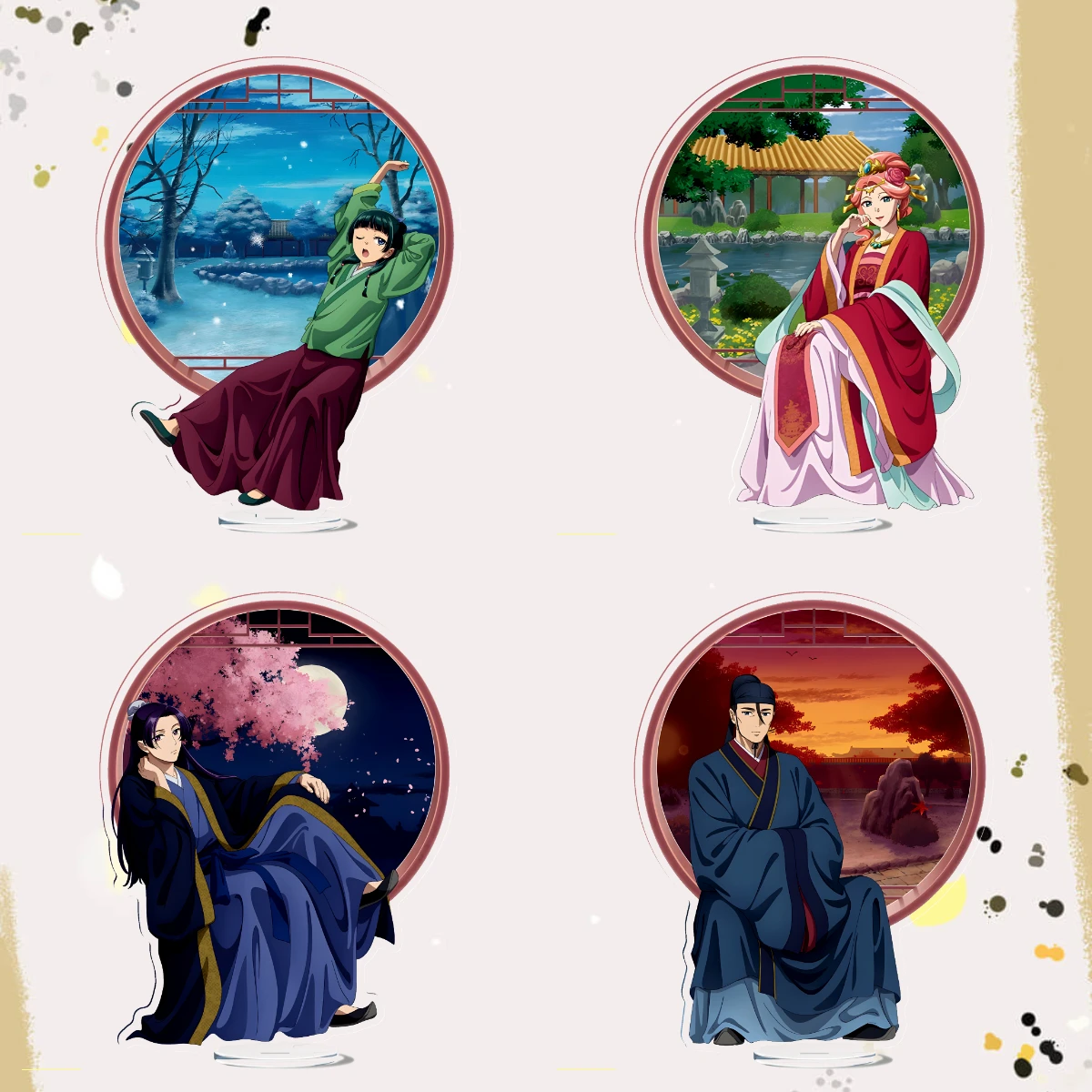 

New Models The Apothecary Diaries Acrylic Stand Maomao Jinshi Gao Shun Anime Desk Display Room Decor Accessories