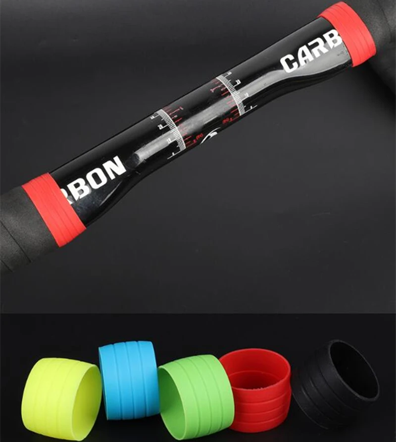 G599 Bicycle Road Handlebar Bindings Silicone Material Fixed Ring Brake Car Line Protective Sleeve Bend Handle Trimmer
