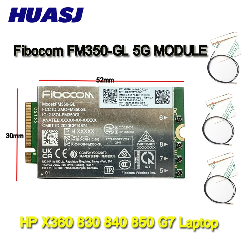 M2, Suporta 5G NR para HpSpectre x360