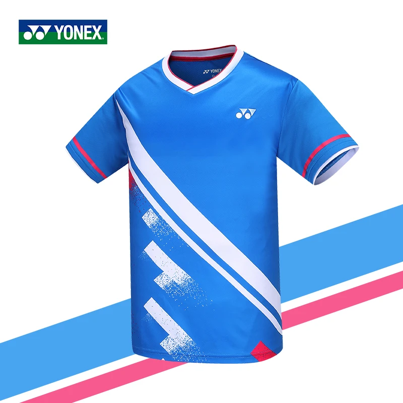 YONEX Tennis t-shirt match badminton short sleeve t shirt clothing quick dry sport Jersey top 110483 men women polo
