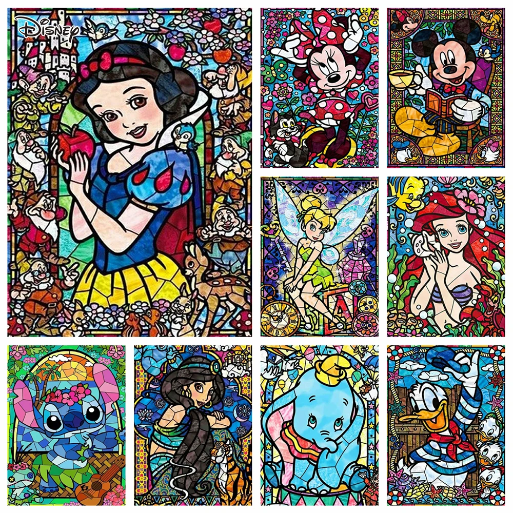 Diamond Painting Disney Princess Mickey Mouse Rhinestones 5D DIY Cross Stitch Embroidery