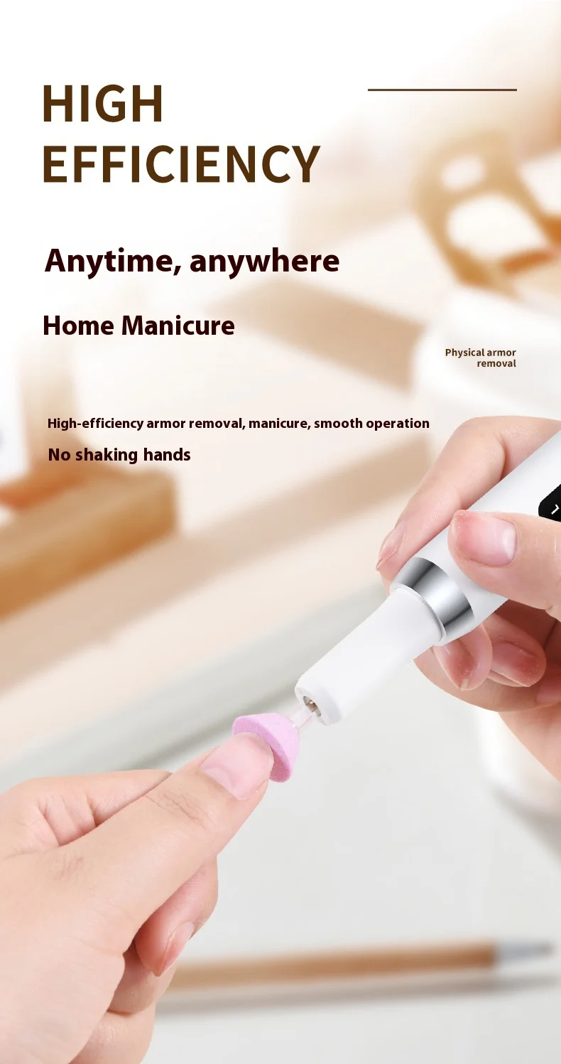 Electric Nail Drill Professional Nail File For Dead Skin Removal_voghion.com