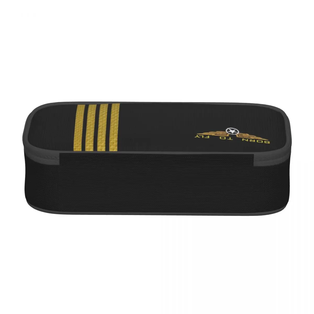 Cute Born To Fly Flight Pilot Pencil Case For Flying Aviation Aviator Large Storage Pen Box Bag School Accessories