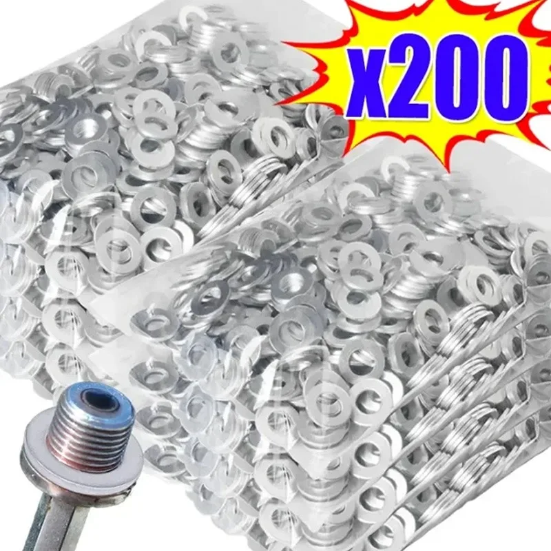 14mm Car Oil Drain Screw Gasket Aluminum Sealing Washer for Honda