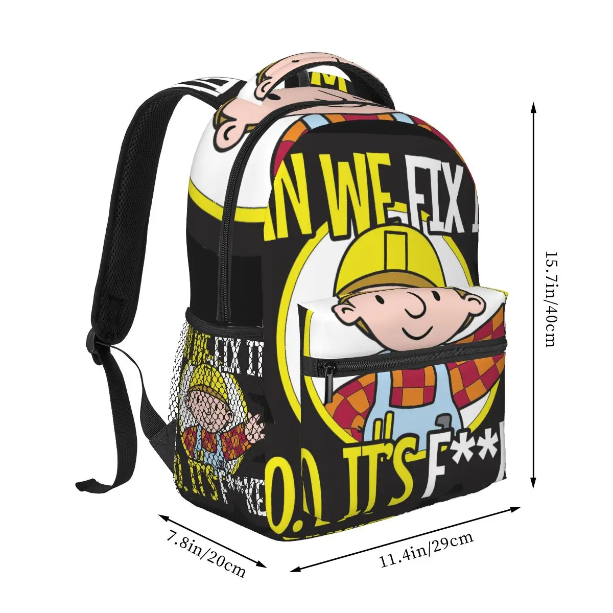 Can We Fix It Casual Backpack Unisex Students Leisure Travel Computer Backpack