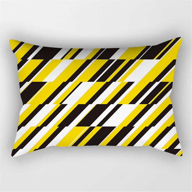 30x50cm Yellow Geometry Pillowcase Decor Sofa Cushion Pillowcover Polyester Pillow Cases for Home Decor Bedding Cushion Cover 
