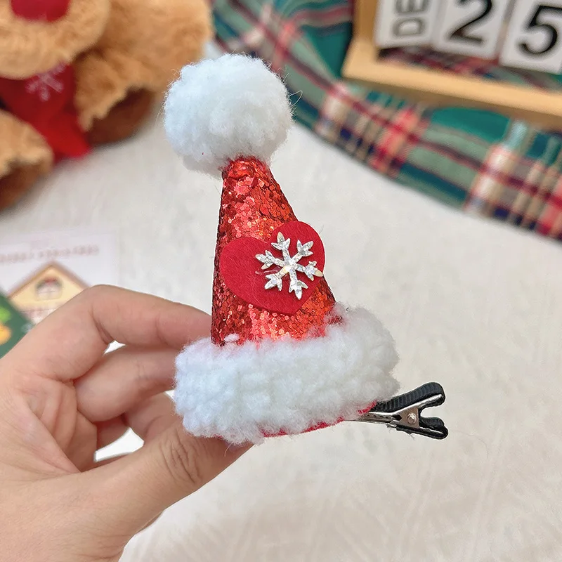 Love snowflake hat clip