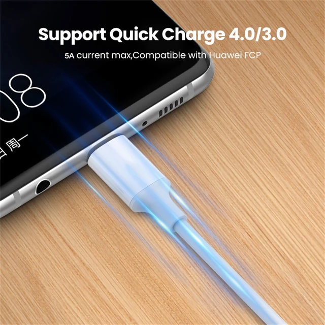 PD 100W USB C to USB Type-C Cable Fast Charge Data Cable For Huawei P30 Samsung Xiaomi Phone Data Line Quick Charge Accessories 5