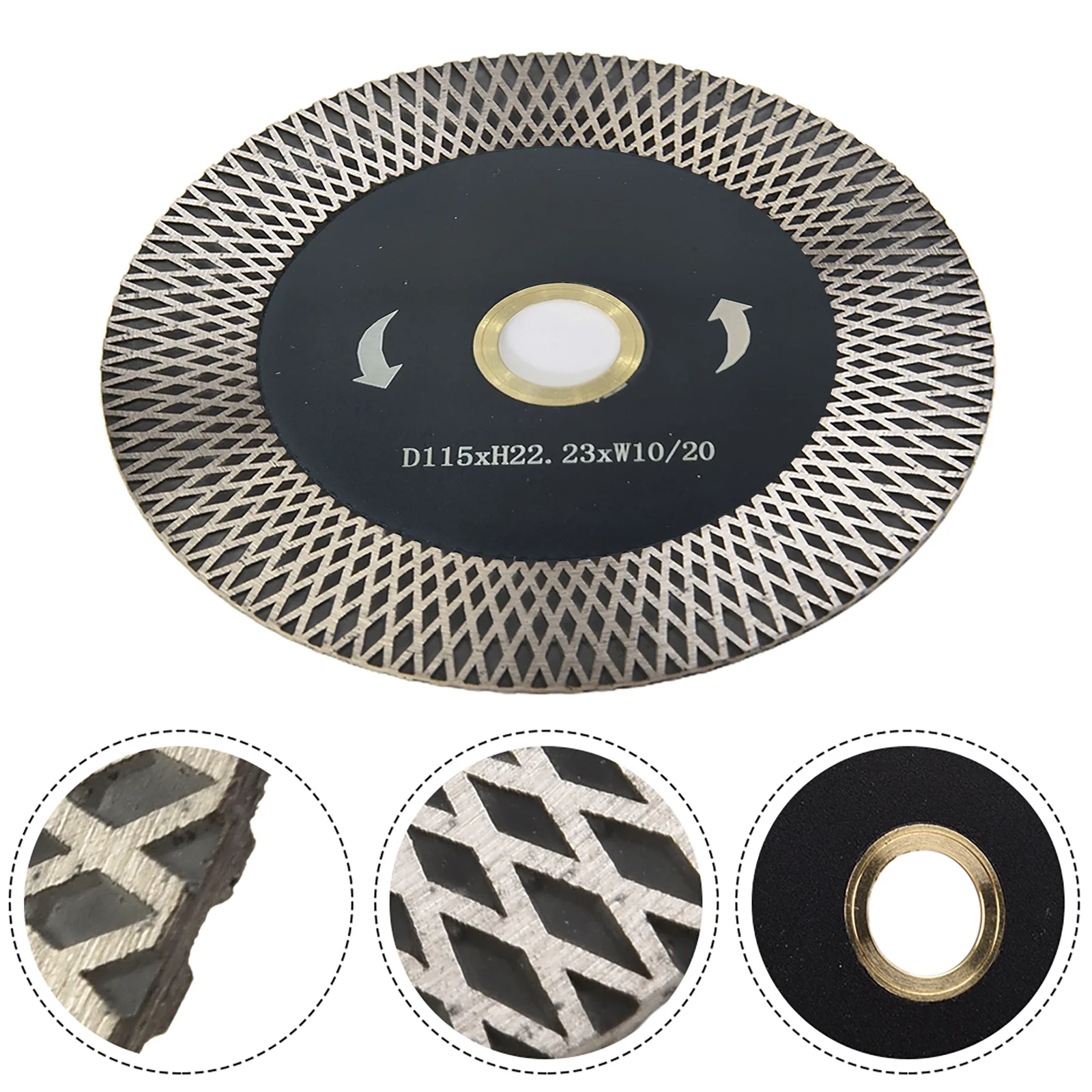 

115mm Diamond Saw Blades For Cutting Grinding Ceramic Tile Granite Marble Turbo Cutting Disc For Angle Grinder Saw Blades