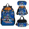 Transformers Child School Backpack with Lunch Bags ,Pencil Bags ,School Bags for Boys Girls Best Gift 2