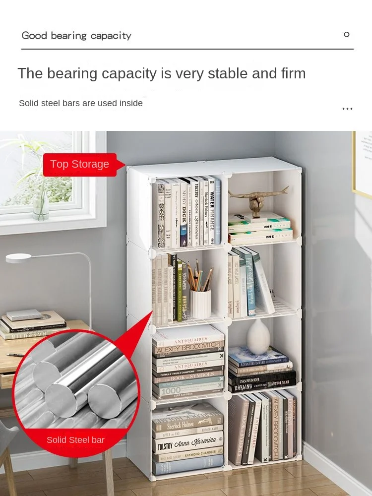Home Furniture Bookstore Shelf Bookcase For Books Floating Bookshelf Multi Story Storage Toy Desk Against Wall Room Shelves