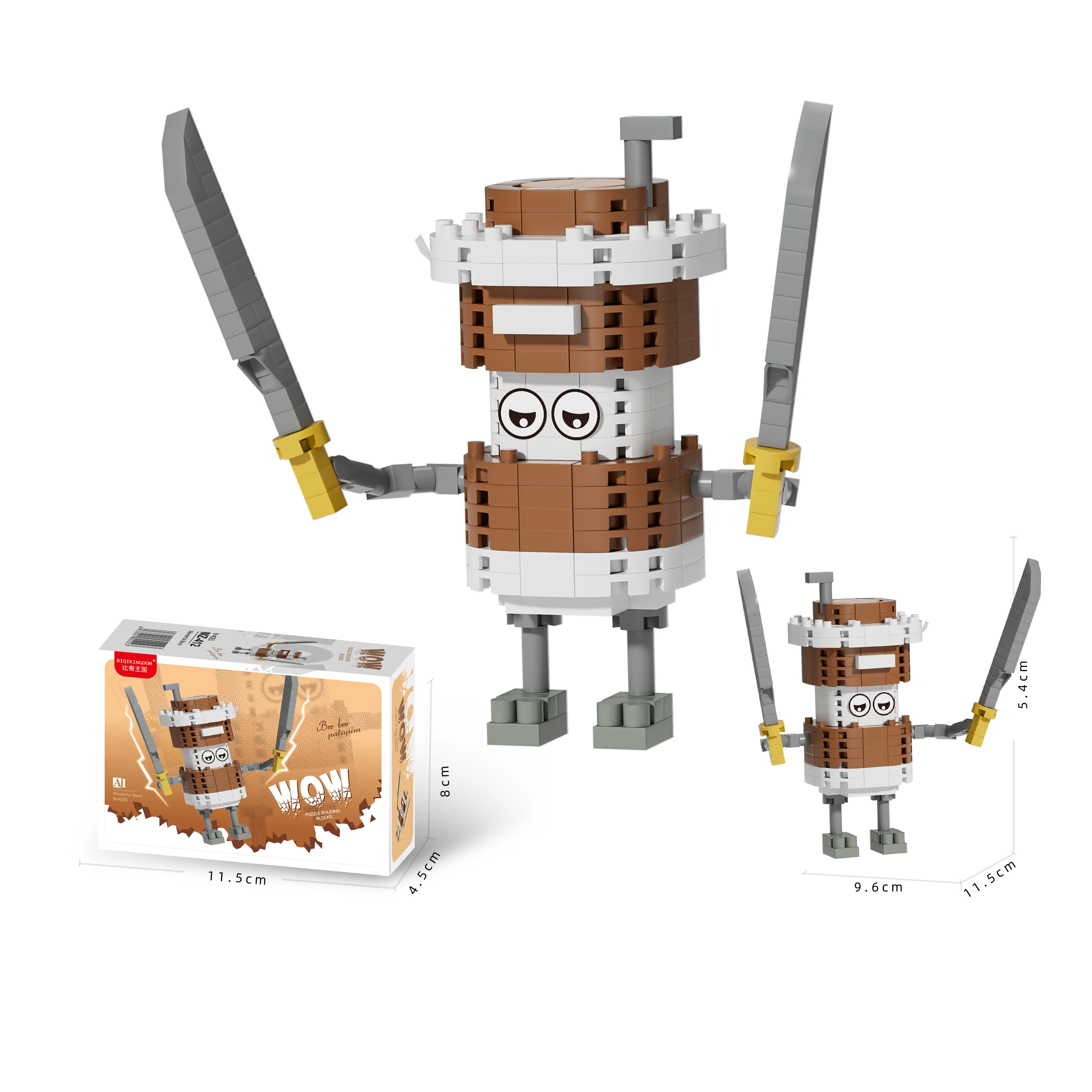 Brainrot Soundboard Building Blocks - Funny Cartoon Blocks