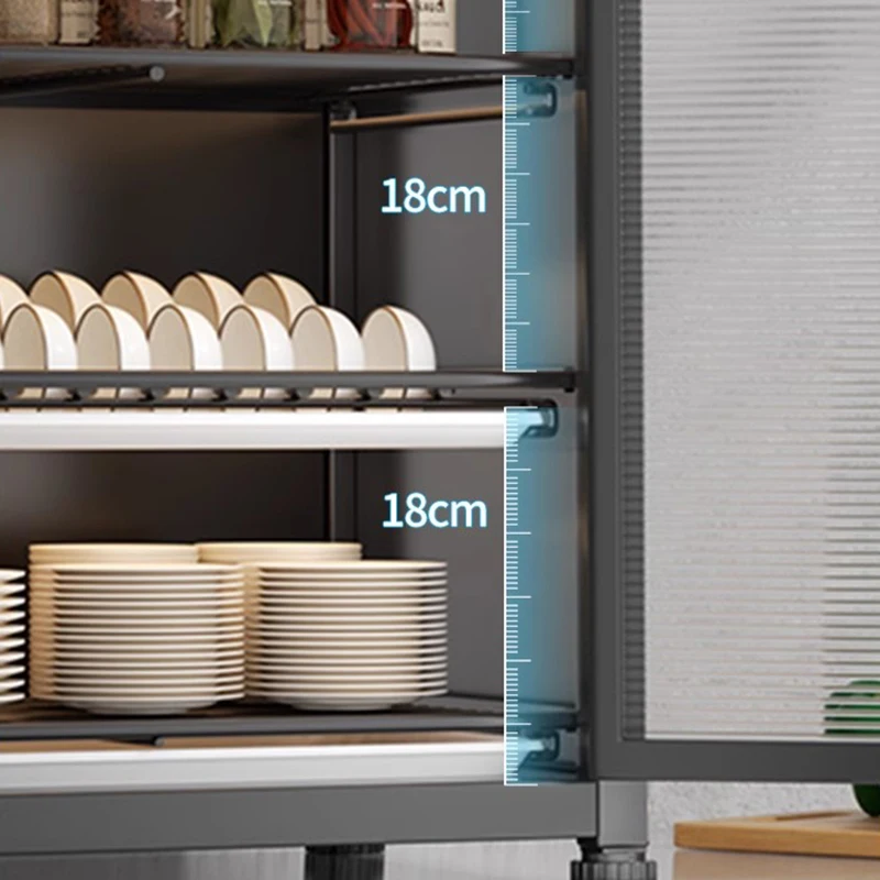 Modern Kitchen Storage Cabinet Multifunction Dust Prevention Drain Rack Cupboard Sideboard Kitchen Furniture Arm&aacute;rio Cozinha FYS