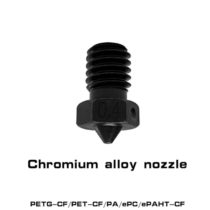 

V6 Nozzles Chromium alloy Master HR65 E3D V6 Nozzle 3D Printer Nozzles Mega Chiron Voron2.4 for 1.75mm PLA-CF PETG-CF PA