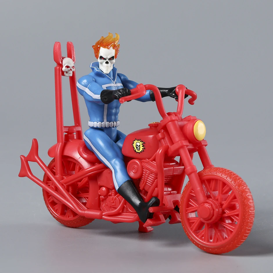 Figurine Ghost Rider Avec Moto Marvel