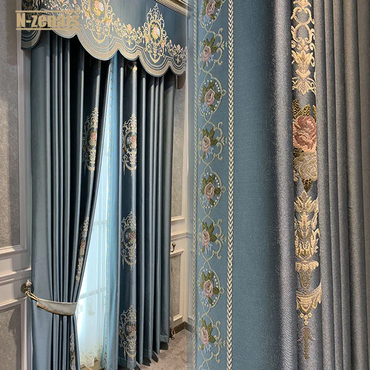 Highquanlity Europeanstyle Jacquard Curtains For Bedroom And Living Room Blackout Curtains