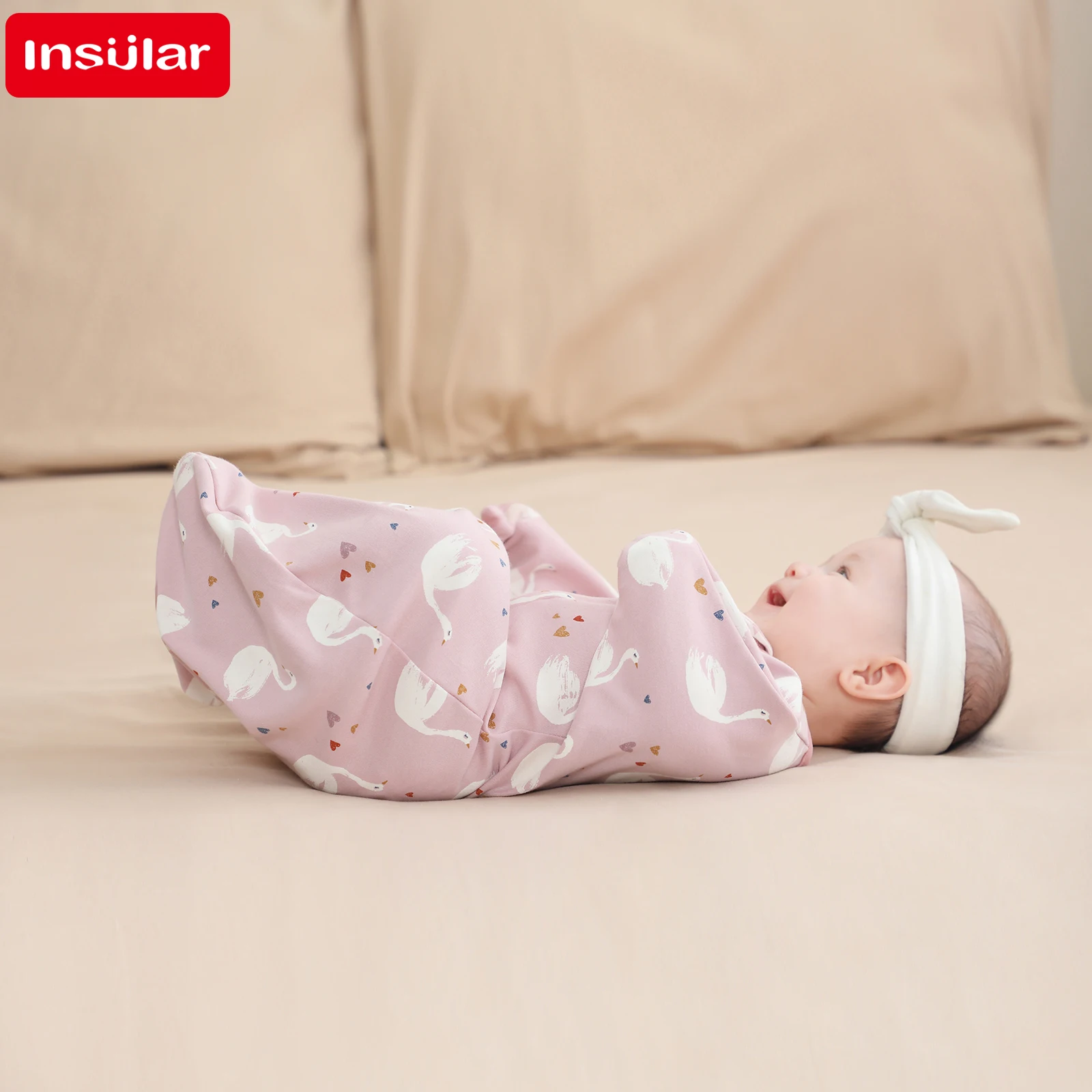 Newborn Baby Sleeping Bags Raised Hand Anti-shock Cotton Printed Sleepsacks Swaddle Blanket New Born Baby Items Baby Swaddle 3